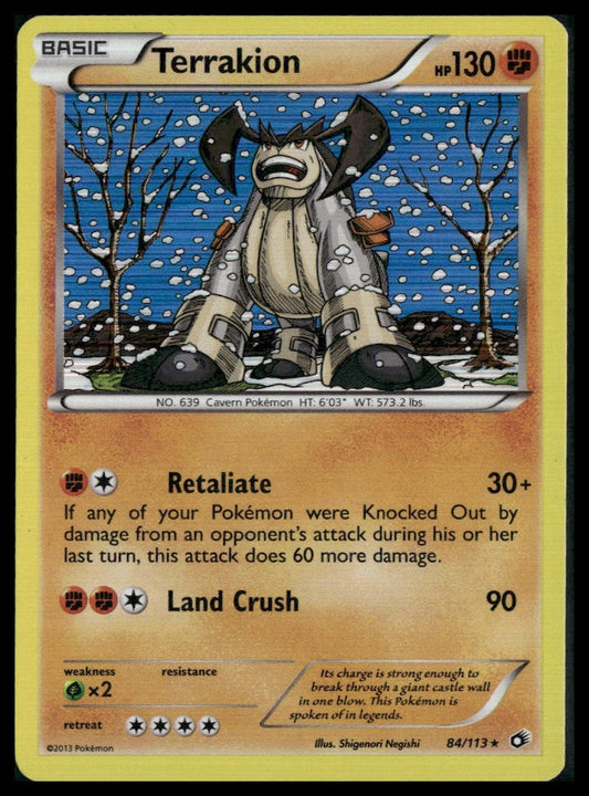 Terrakion #84/113 Legendary Treasures LP