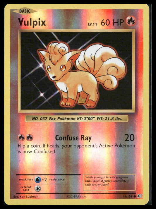 Vulpix #14/108 Reverse Holo Evolutions VLP