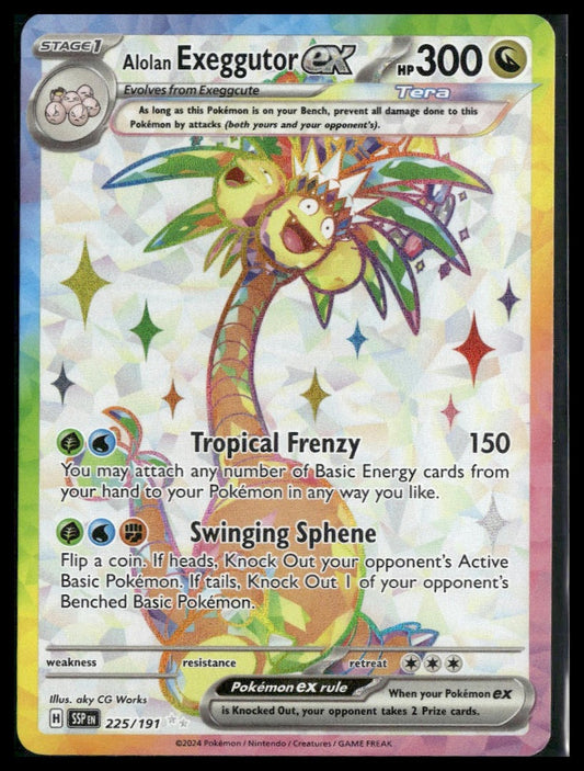 Alolan Exeggutor ex #225/191 Surging Sparks NM