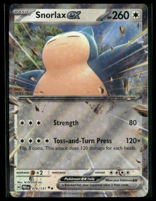 Snorlax ex #076/131 Prismatic Evolutions NM