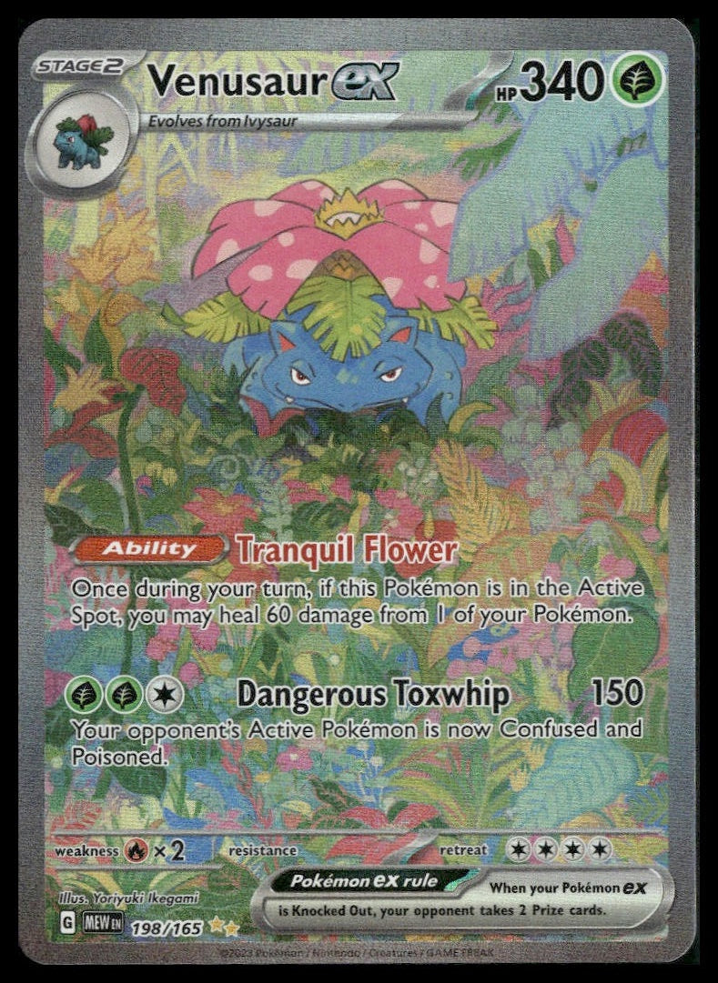 Venusaur ex #198/165 Scarlet & Violet 151 VLP