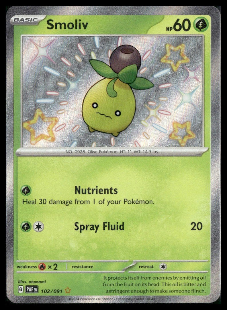 Smoliv #102/091 Paldean Fates NM