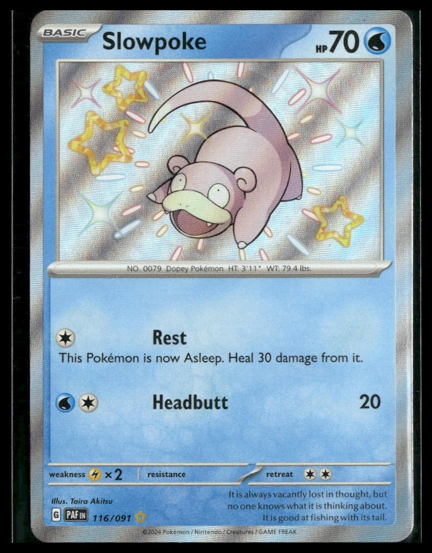 Slowpoke #116/091 Paldean Fates NM