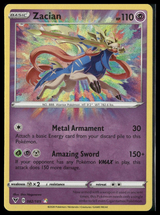 Zacian #082/185 Vivid Voltage NM