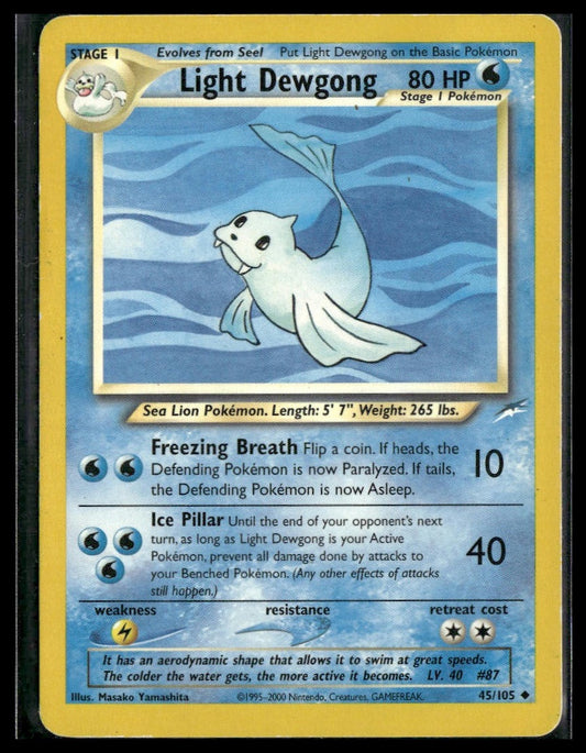 Light Dewgong #045/105 Neo Destiny MP
