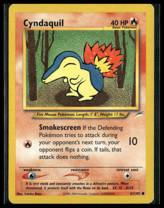 Cyndaquil #061/105 Yukiko Baba Neo Destiny LP