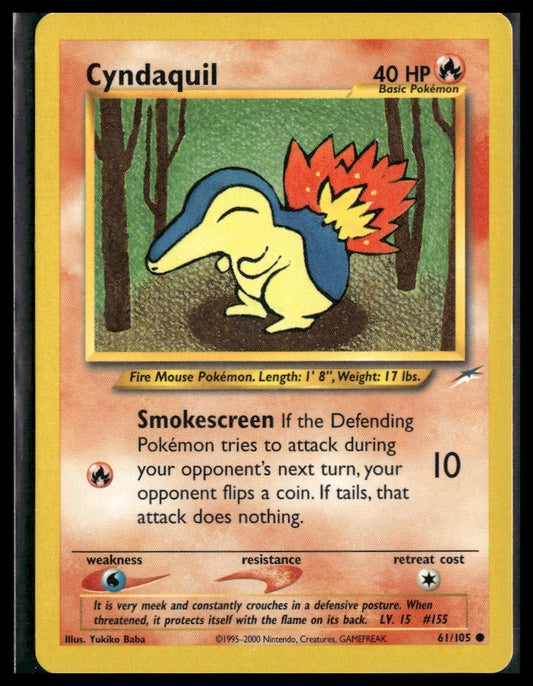 Cyndaquil #061/105 Yukiko Baba Neo Destiny MP