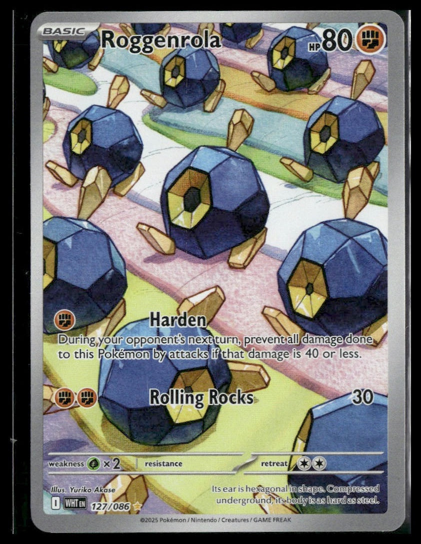 Roggenrola #127/086 White Flare NM