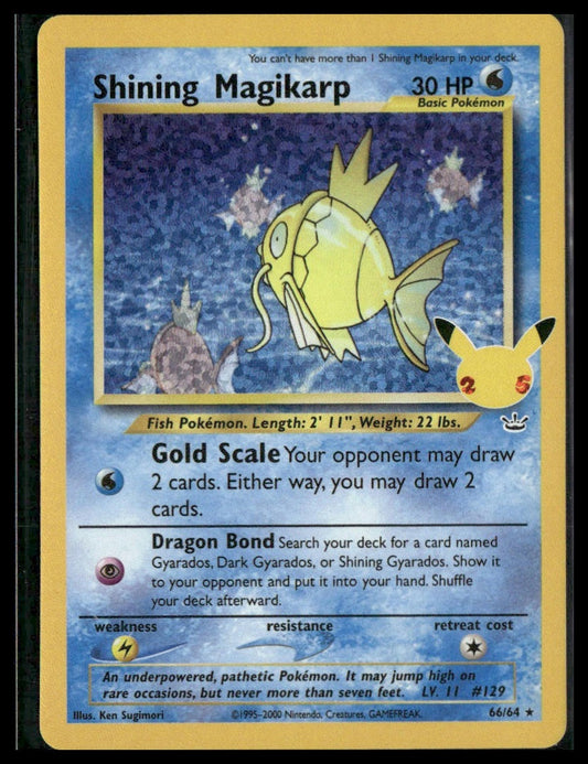 Shining Magikarp #66/64 Celebrations: Classic Collection NM