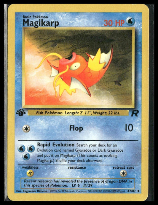 Magikarp #47/82 1st Edition Team Rocket MP
