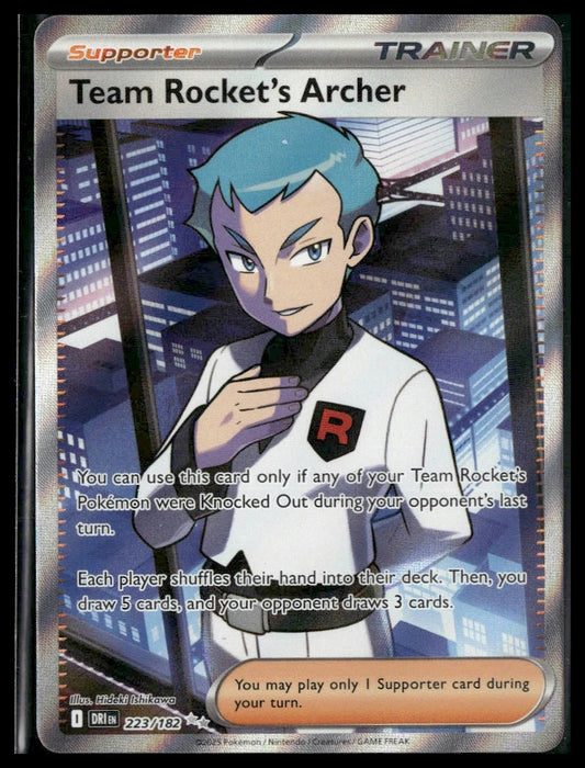 Team Rocket's Archer #223/182 Destined Rivals NM