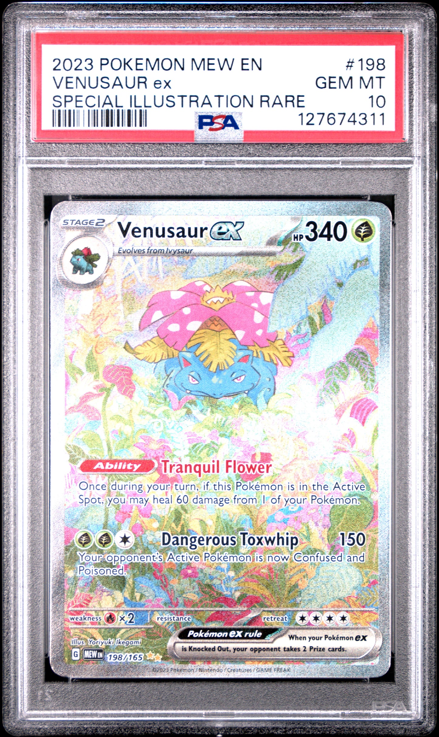 PSA 10 Venusaur ex #198 151
