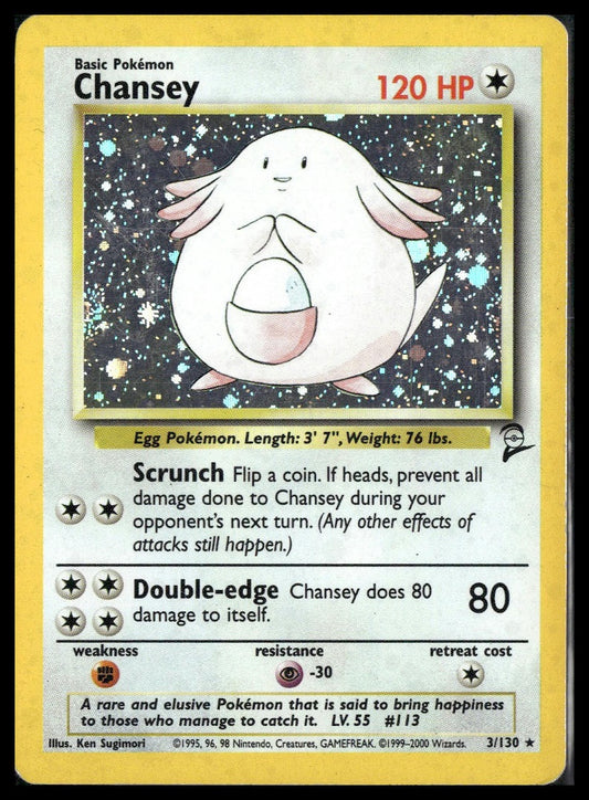 Chansey #003/130 Base Set 2 MP