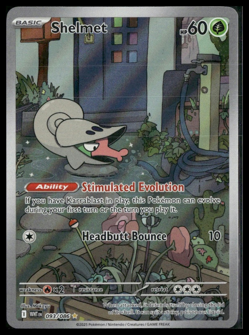 Shelmet #093/086 White Flare NM