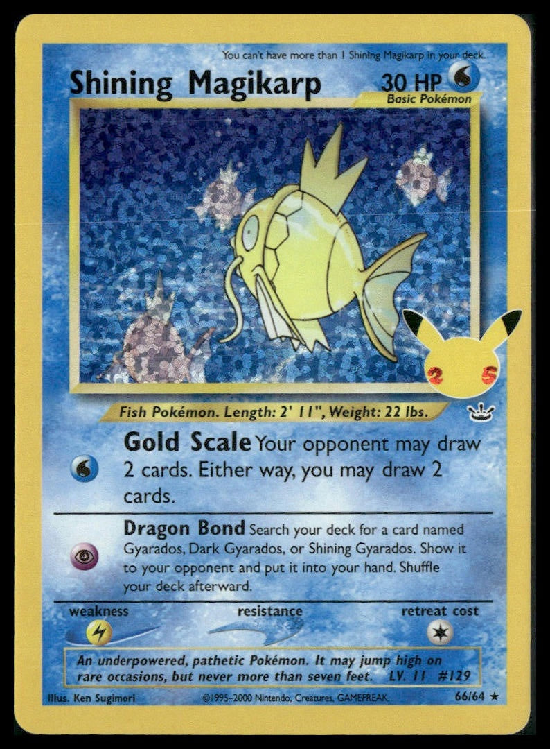 Shining Magikarp #66/64 Celebrations: Classic Collection NM