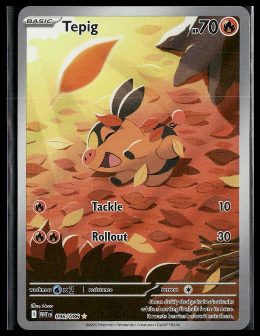 Tepig #096/086 White Flare NM