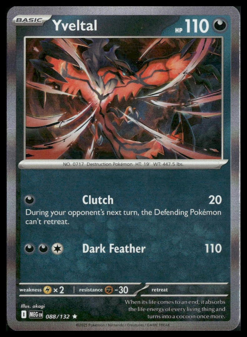 Yveltal #88/132 Mega Evolution NM