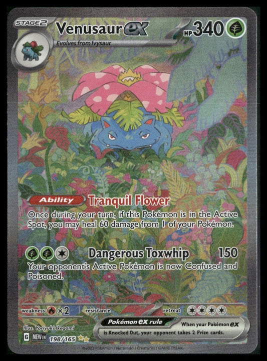 Venusaur ex #198/165 Scarlet & Violet 151 NM