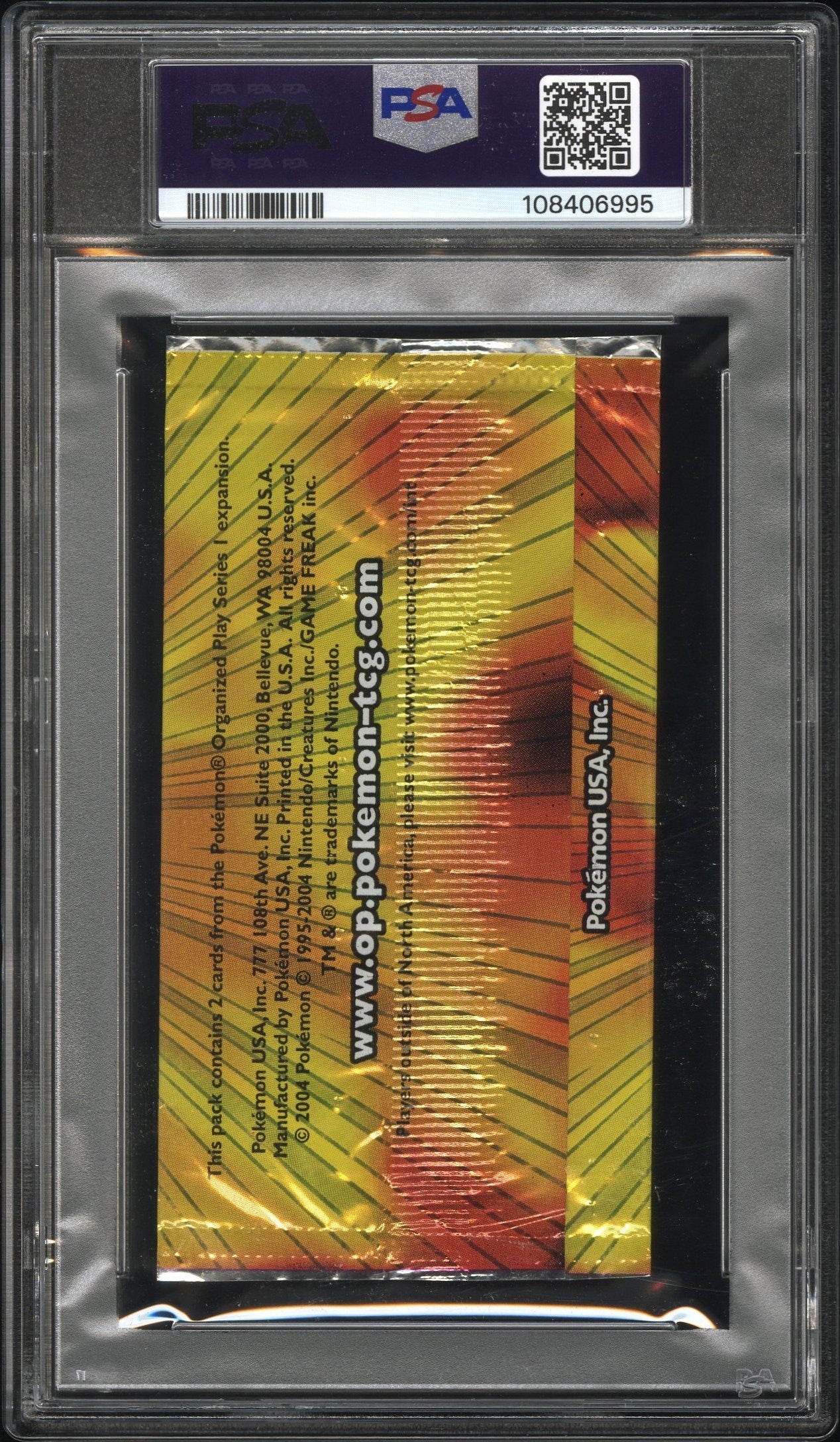 PSA 10 Pop Series 1 Foil Pack Pokémon USA, Inc.