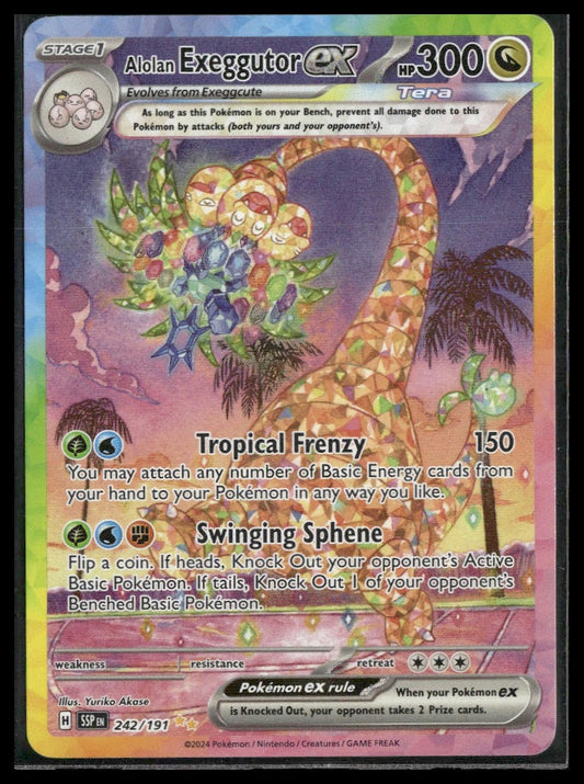 Alolan Exeggutor ex #242/191 Surging Sparks NM