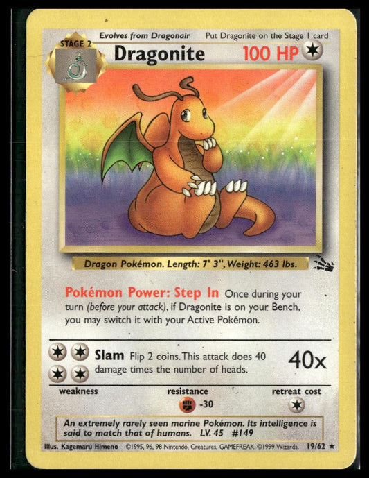 Dragonite #19/62 Fossil LP