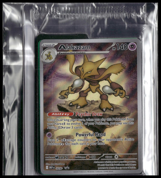 Alakazam #009 SEALED Mega Evolution ETB Promo NM