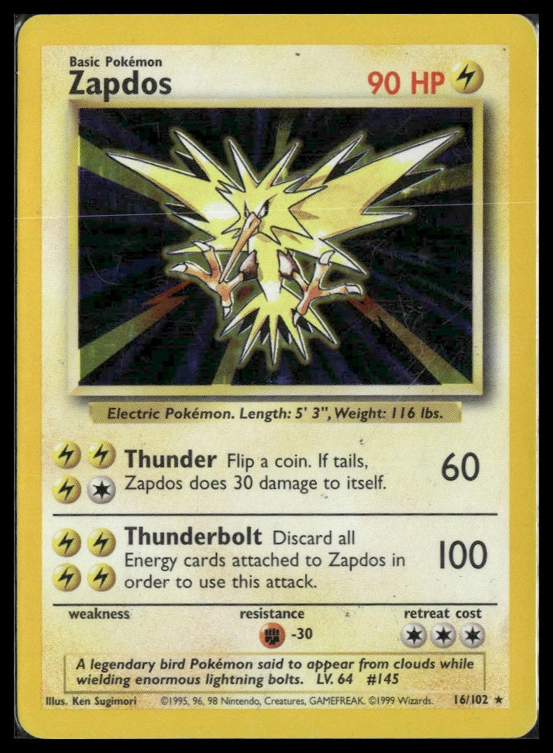 Zapdos #016/102 Base Set HP