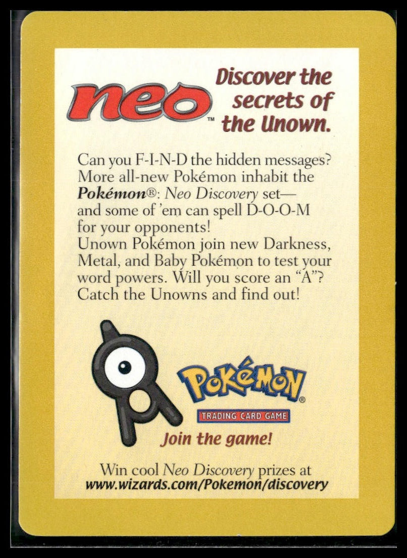 Secrets of the Unown Neo Discovery Promo LP