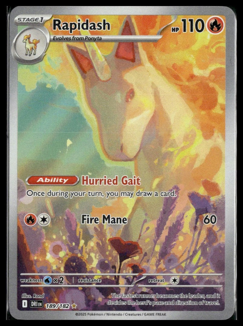 Rapidash #189/182 Destined Rivals NM