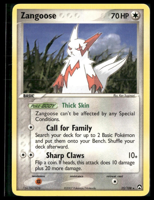 Zangoose #25/108 Power Keepers LP