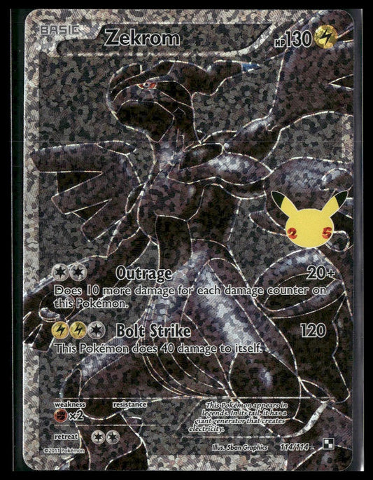 Zekrom #114/114 Celebrations: Classic Collection NM
