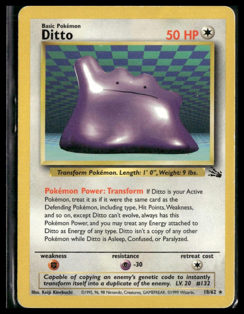 Ditto #18/62 Fossil HP