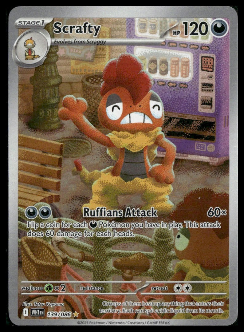 Scrafty #139/086 White Flare NM