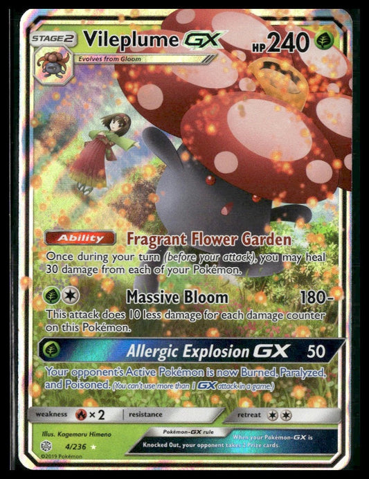Vileplume GX #4/236 SM - Cosmic Eclipse NM