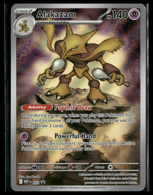 Alakazam #9 Mega Evolution ETB Promo NM