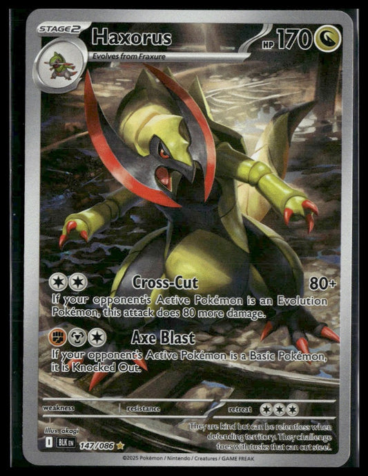 Haxorus #147/086 Black Bolt NM