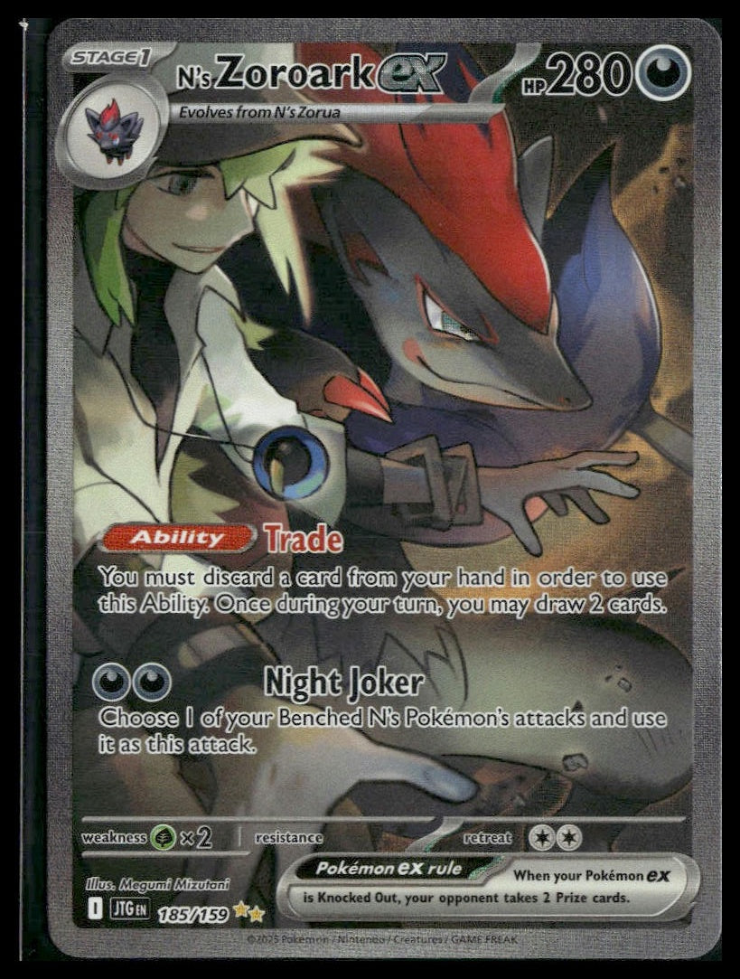 N's Zoroark ex #185/159 Journey Together NM