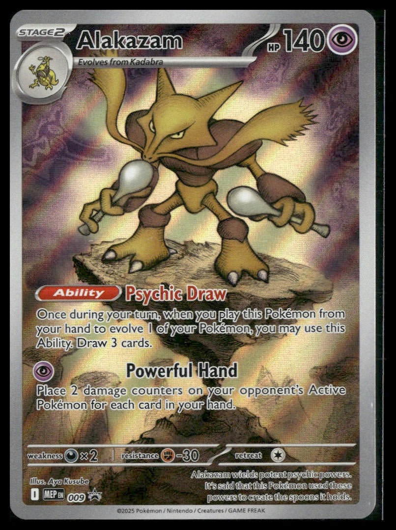 Alakazam #211 Mega Evolution ETB Promo NM