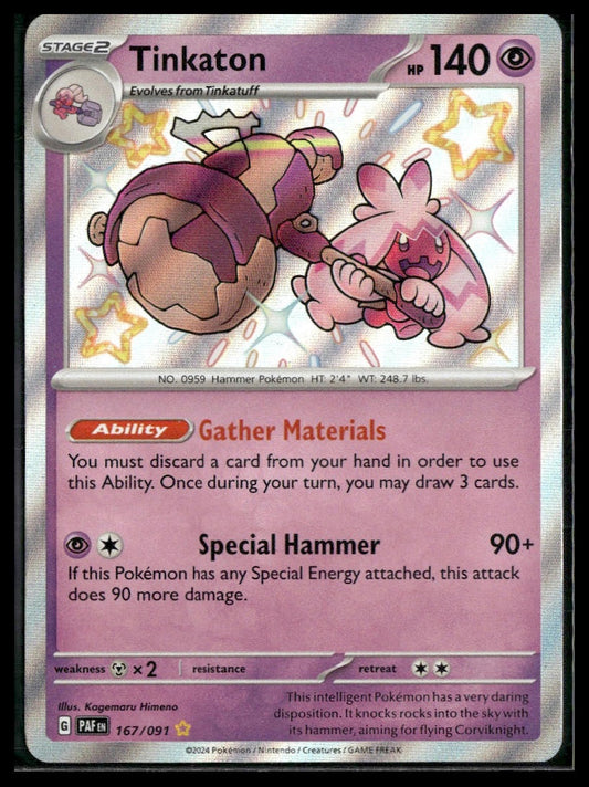 Tinkaton #167/091 Paldean Fates NM
