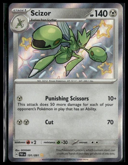 Scizor #191/091 Paldean Fates NM