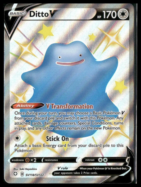 Ditto V #SV118/SV122 Shining Fates: Shiny Vault NM