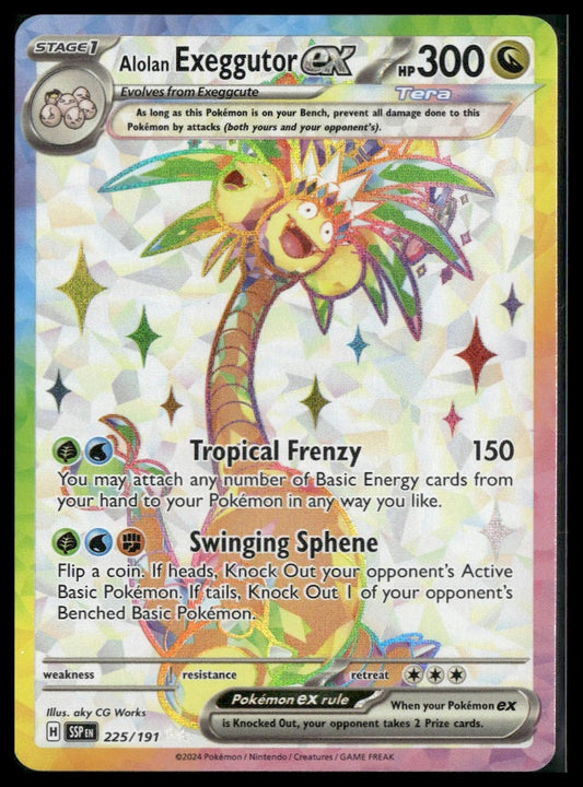 Alolan Exeggutor ex #225/191 Surging Sparks NM