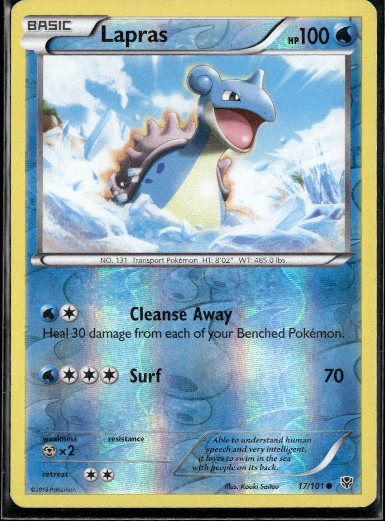 Lapras #17/101 Reverse Holo Plasma Blast LP
