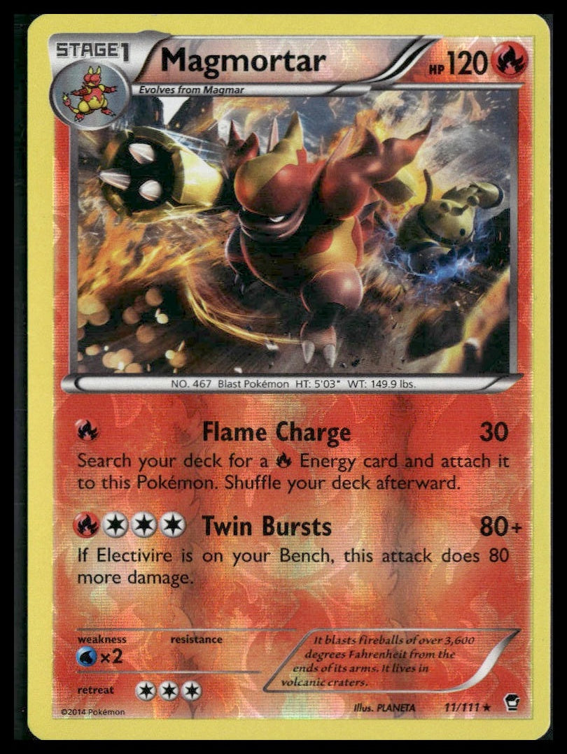 Magmortar #11/111 Reverse Holo Furious Fists VLP