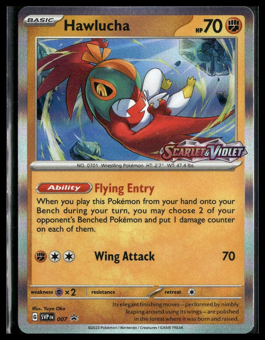 Hawlucha #007 STAMP Scarlet & Violet Promo Cards NM