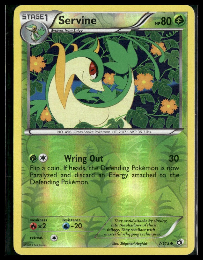 Servine #7/113 Reverse Holo Legendary Treasures VLP