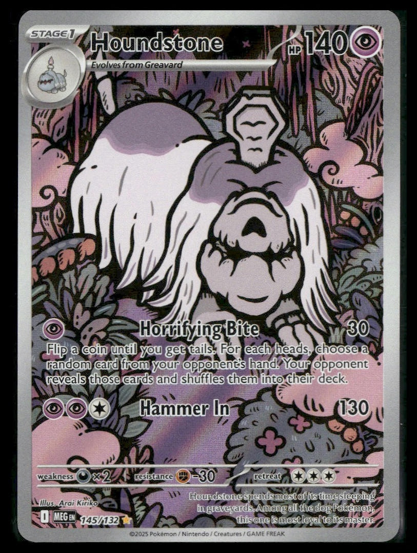 Houndstone #145/132 Mega Evolution NM