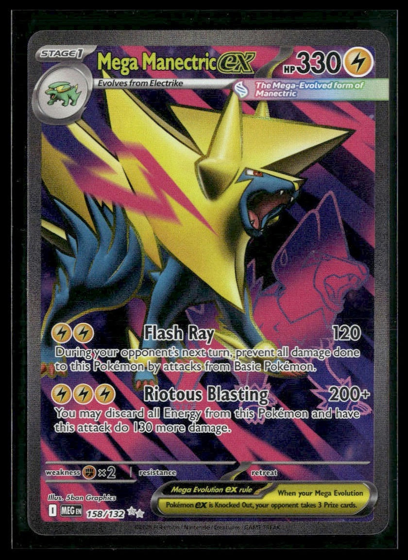 Mega Manectric ex #158/132 Mega Evolution NM