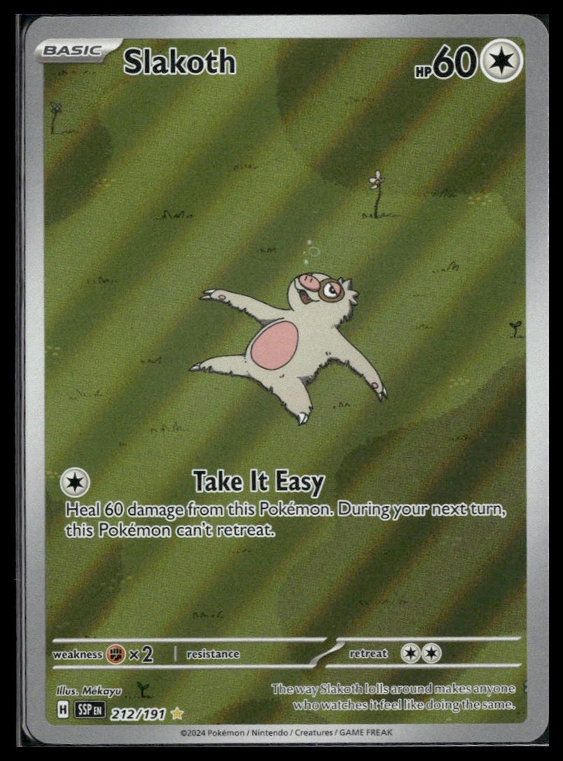 Slakoth #212/191 Surging Sparks NM