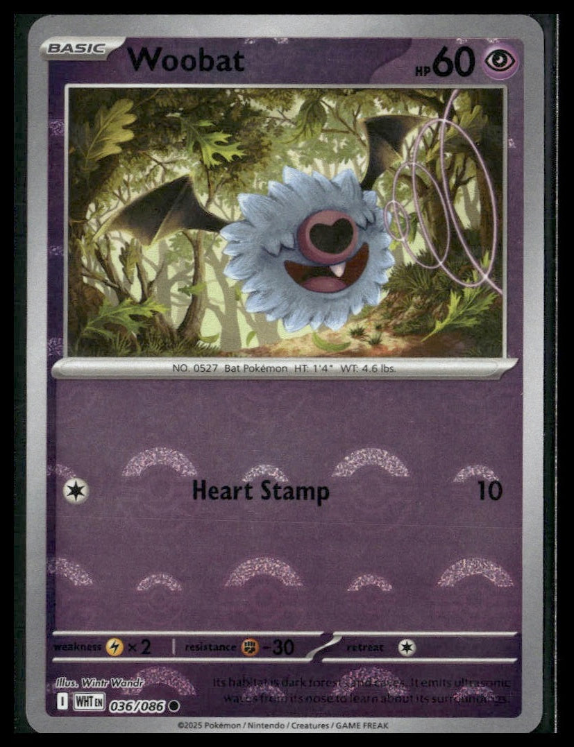 Woobat (Poke Ball) #036/086 White Flare VLP